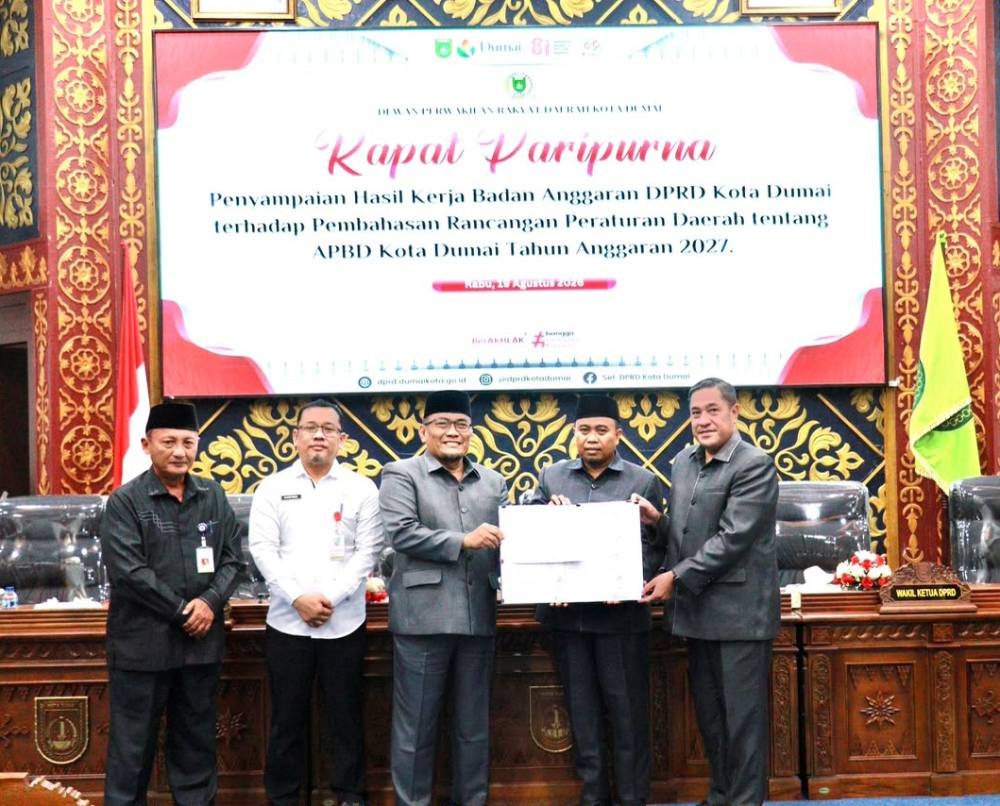 APBD Dumai 2027 Disepakati Rp1,765 Triliun